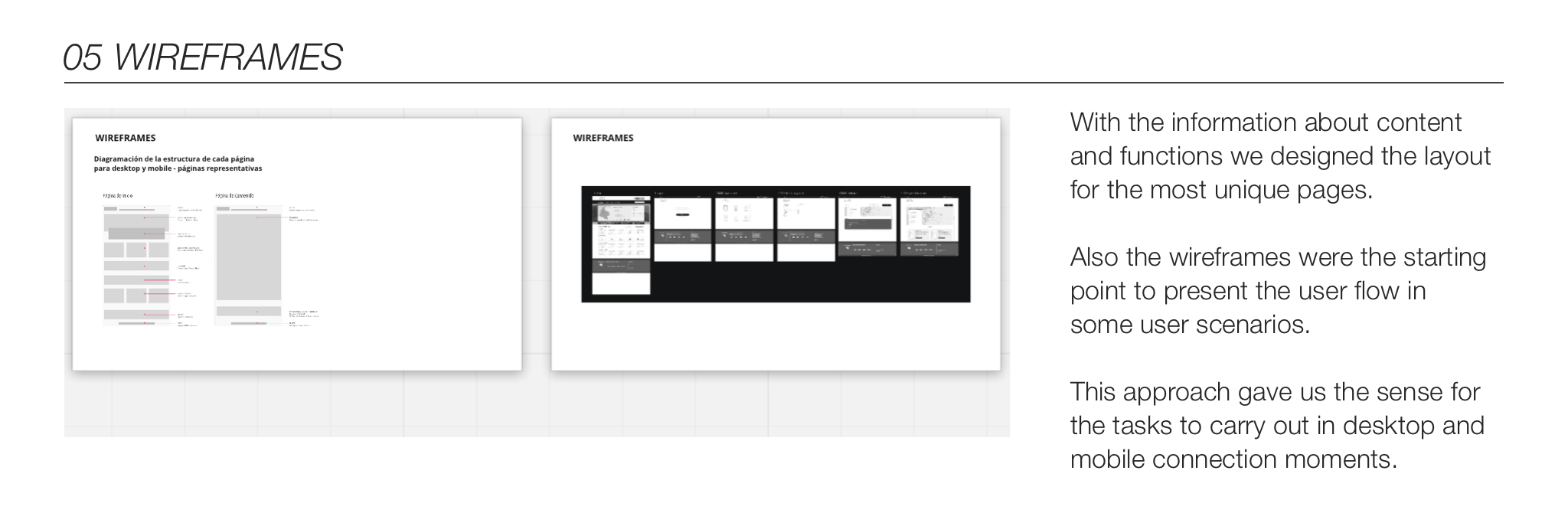 kpi wireframes